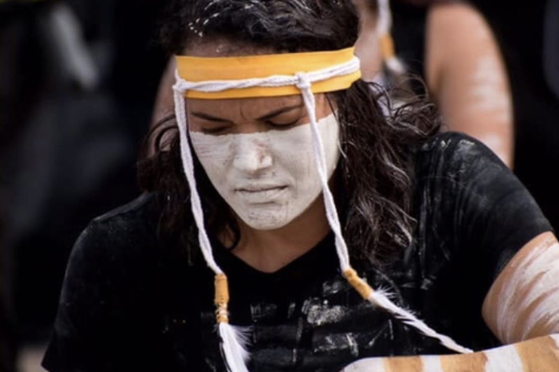 Jax Cornforth performing (Talei Elu)