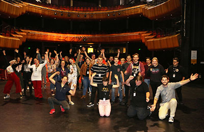 NIDA Diploma students on stage at the Parade Theatre 