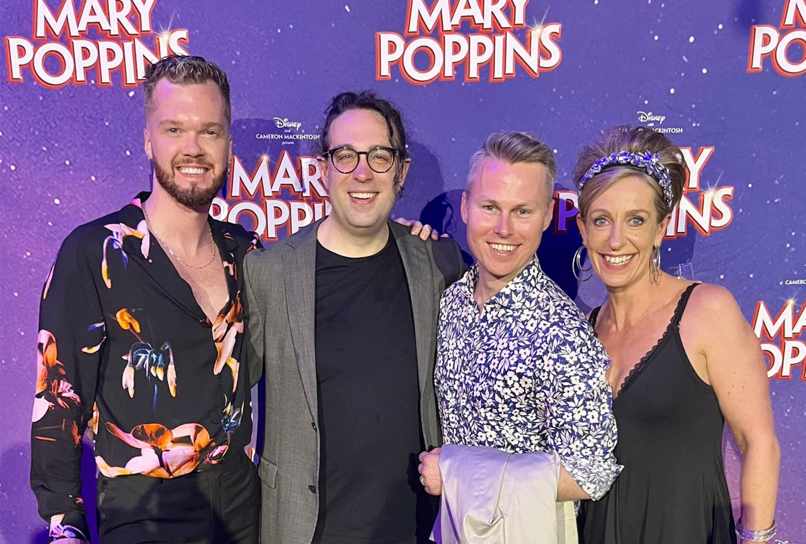 Liam McIlwain and Mary Poppins' team members