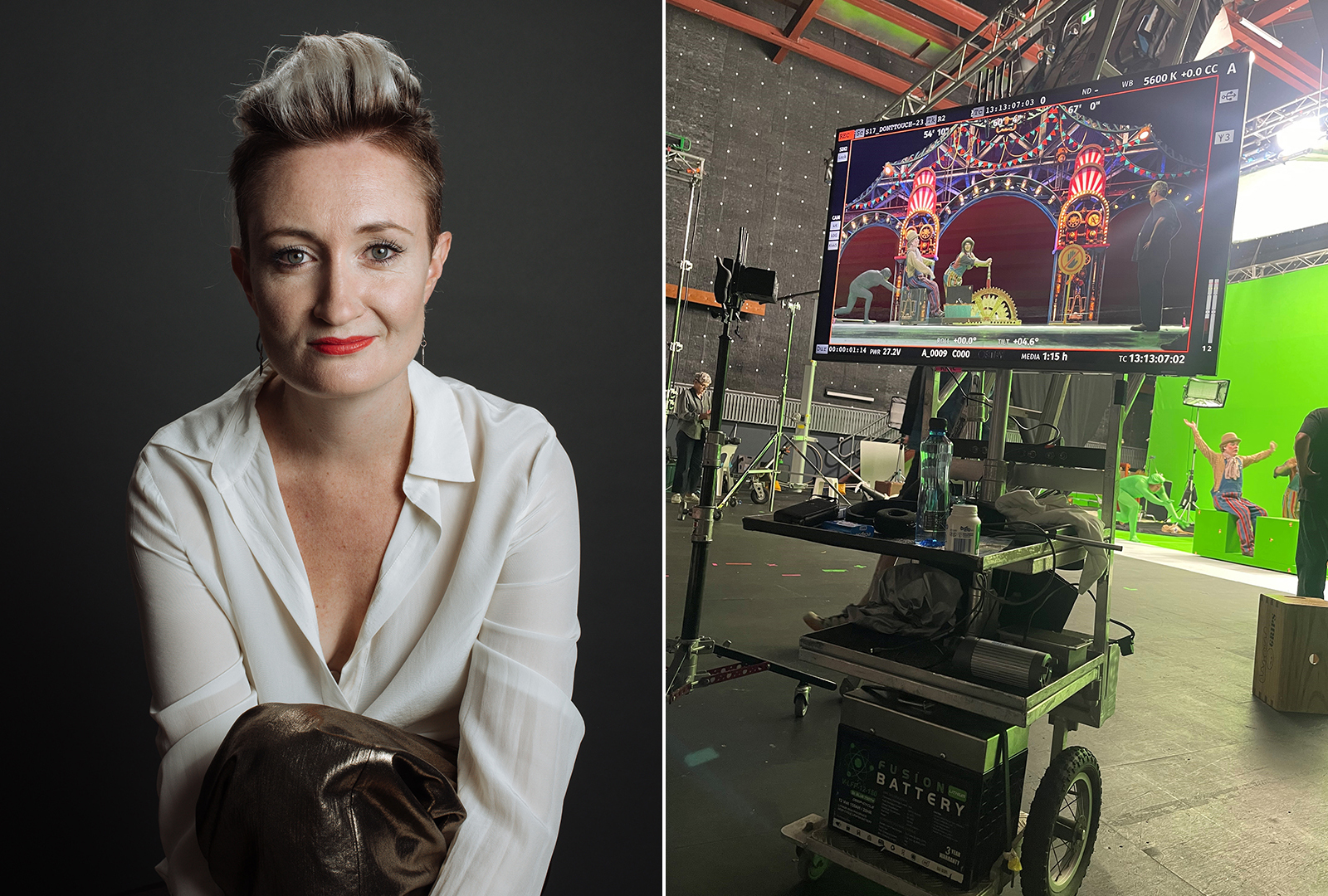 Lucy Keeler and the Dream Circus set
