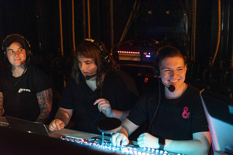 NIDA Diploma of Live Production and Technical Services students