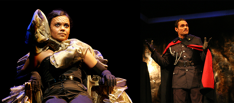 Miranda Tapsell and Rob Collins