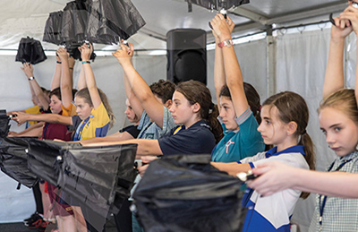 Over 100 drama students perform with NIDA Open at 2017 Mulkadee Youth Arts Festival