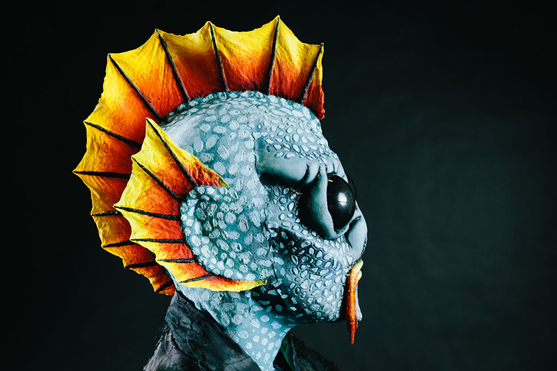 Strange creature created using prosthetics