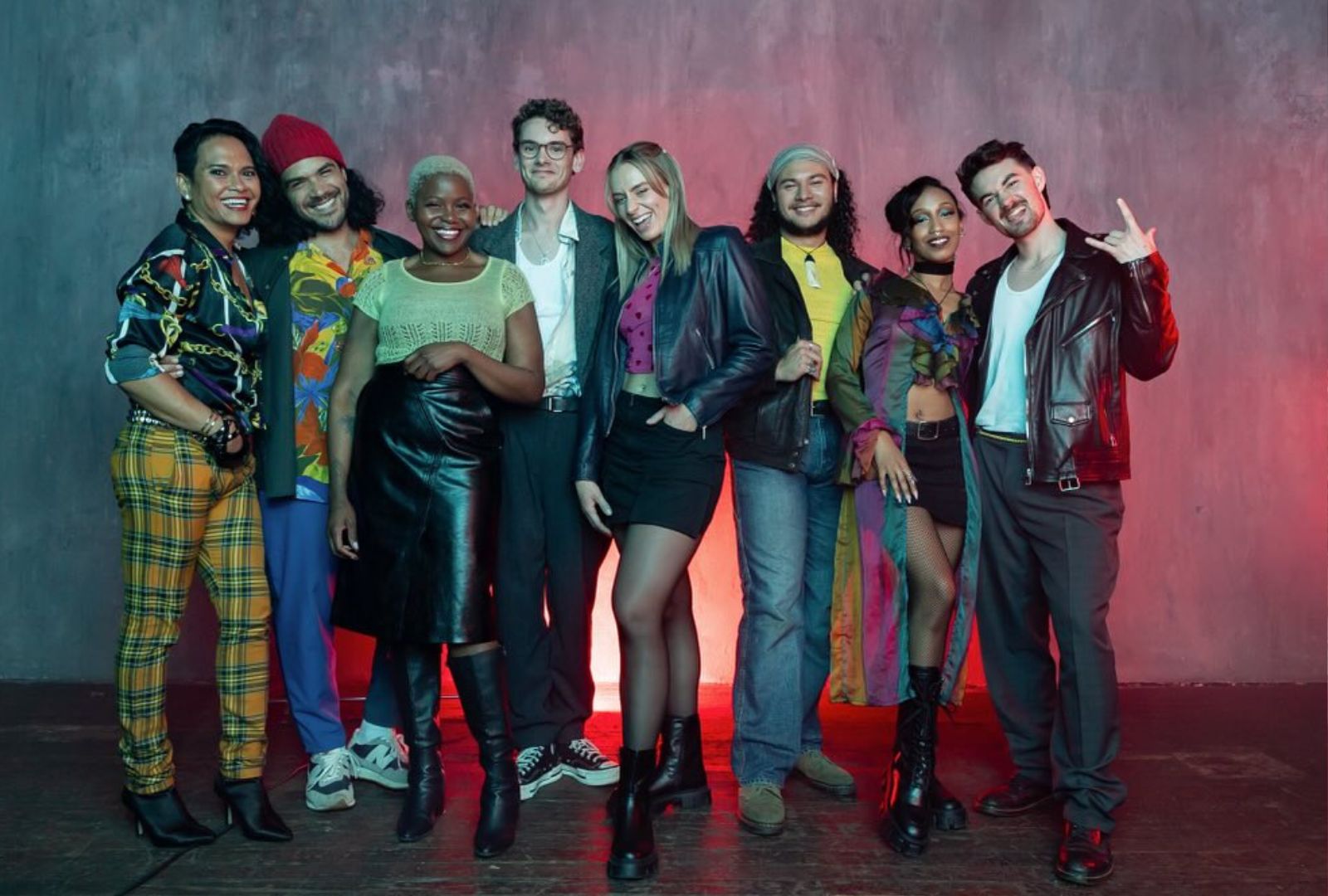 Cast of the Australian production of 'Rent', 2024. Photo by Wendell Teodoro.